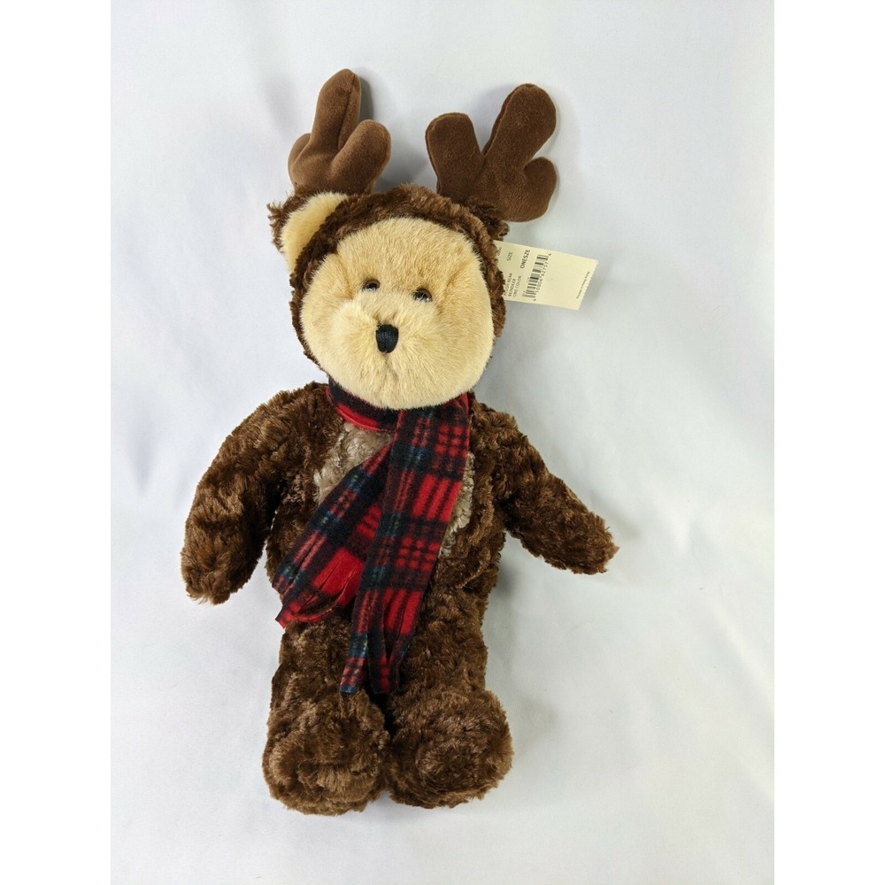 Eddie Bauer Reindeer Bear Plush 15 Inch Stuffed Animal Toy